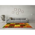 thumbnail image 3 of Ahgly Company Indoor Rectangle Patchwork Yellow Transitional Area Rugs, 4' x 6', 3 of 4