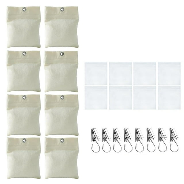 Bgsha 8 Pack Poids de Rideau Extérieur 5x6in 15oz Supports de Sacs de Sable pour Conditions Venteuses