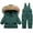 Green, variant on Odeerbi Baby Boys Girls Beanie Infant Toddler Beanie Hats Set Hat Solid Color Anti-Grabbing Cotton Gloves Hat Foot Cover Three-piece