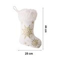 thumbnail image 5 of Calcetines de decoración de felpa navideña, colgante de calcetín navideño, bolsa de regalo de decoración navideña, colgante de calcetines de árbol de Navidad, 5 of 5