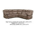 thumbnail image 5 of Benjara Sectional Sofa with Manual Reclining and USB Port, Taupe Brown, 5 of 5