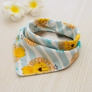 New Baby Bibs Triangle Cotton Bandana Bibs for Boys Girls Burp Cloth Baby Scarf Meal Collar Feeding Accessories Saliva Towel yellow lion