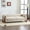 Almond, variant on Christopher Knight Home 82" Boucle Sofa, 3-Seater Faux Sherpa Couch with Wood Legs & Curved Design, Navy Blue