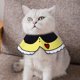 thumbnail image 2 of Collar amarillo de felpa, toallas de Saliva ajustables para mascotas, bufanda suave y cómoda, pañuelo, Baberos para baba para gatos, 2 of 8