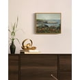 thumbnail image 5 of Drsoum Vintage Seascape Wall Art Classic Retro Poppies by an Island Landscape Wall Prints Farmhouse Kitchen Bathroom Office Decor - 8x10in Nature Framed, 5 of 6