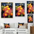 thumbnail image 4 of Designart "Passionfruit Pulse In Electric Ebony I" Fruits Canvas Art Print, 4 of 7