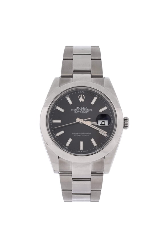 Pre-Owned Oyster Perpetual Datejust Automatic Watch Stainless Steel 41 By Rebag