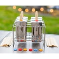 thumbnail image 4 of Stainless Steel Popsicle Molds, Square with Reusable Bamboo Sticks, 4 of 7