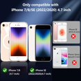 thumbnail image 2 of NEOYFC for Magnetic Case for iPhone SE 2022/SE 2020/8/7 Case, with Tempered Glass Screen Protector, [Compatible with MagSafe], Military Drop Shockproof Cover for iPhone SE 3/SE 2/8/7 4.7 inch,Clear, 2 of 7