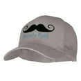 thumbnail image 2 of Mustache Month Solid Cotton Prostyle Twill Mesh Cap - Grey OSFM, 2 of 5