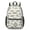 Geometric Diamond White, variant on Geometric Circle White Pattern 17" School Backpacks for Teens,Waterproof Oxford Fabric,S-Shape Padded Straps for School,Travel,Hiking,Camping