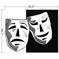 thumbnail image 2 of Wallmonkeys Vector Illustration of Theater Masks Peel and Stick Wall Decals WM355677 (36 in W x 29 in H), 2 of 4