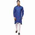 thumbnail image 2 of Men's Indian Linen Bollywood Achkan Pathani Kurta Style Pajama Set, 2 of 2