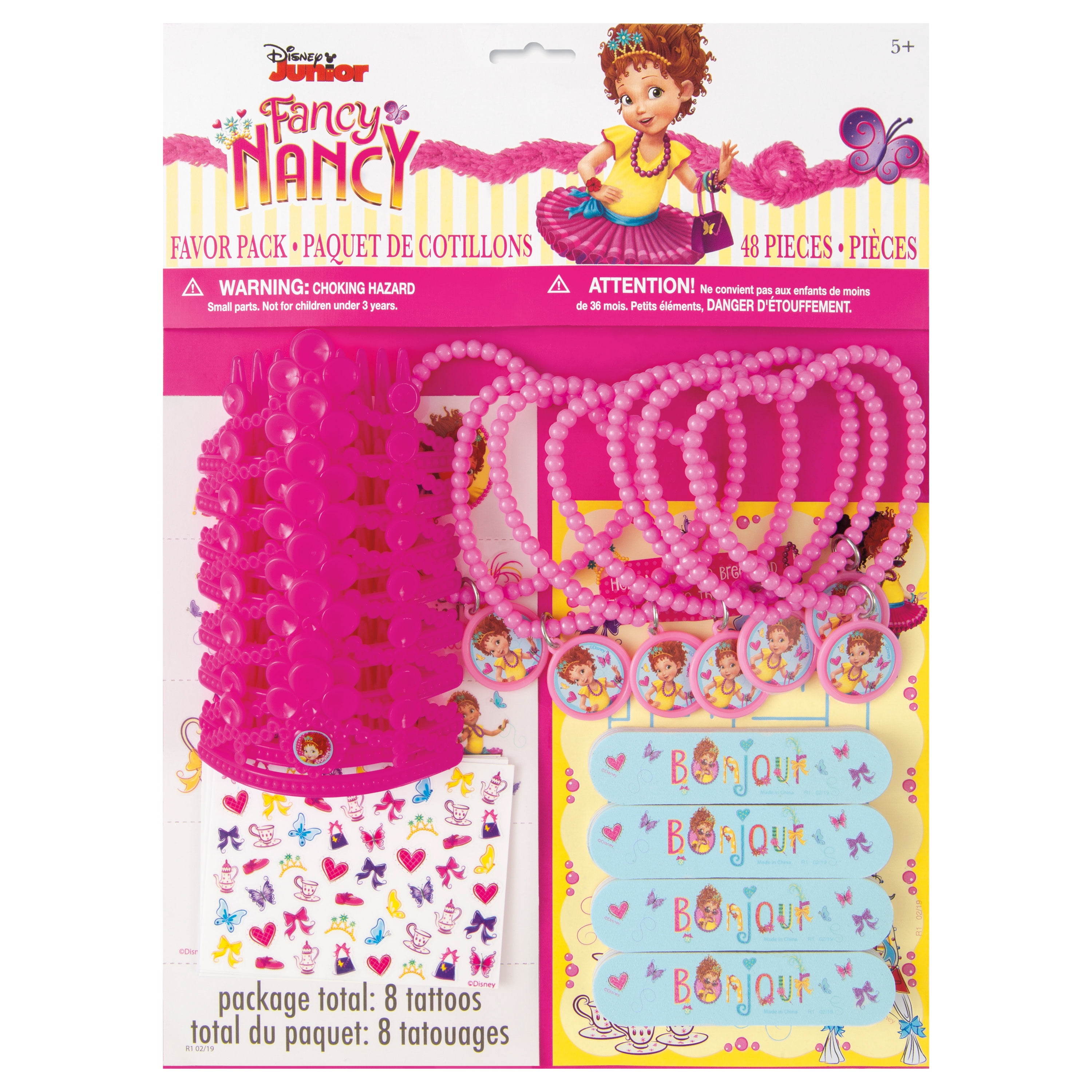 Unique Industries Nancy Clancy Pink Birthday Party Favors, 48 Count