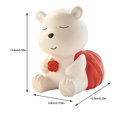 thumbnail image 4 of Kearding Little Bear Holder Desk For Animal Backpack Pen Pen Bear Pen Resin Little Bring Decoration Container Little Home Decoración del hogar verde, 4 of 6