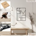 thumbnail image 5 of Violaura SMILE Letters Metal Wall Art - Easy to Install Hanging Perfect for Home, Living Room Decor (24.0" x 16.8"), 5 of 8