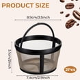 thumbnail image 2 of Filtro de Café Reutilizable de Malla APLZGMG 2 Piezas para Cafeteras de 4-5 Tazas, 2 of 7