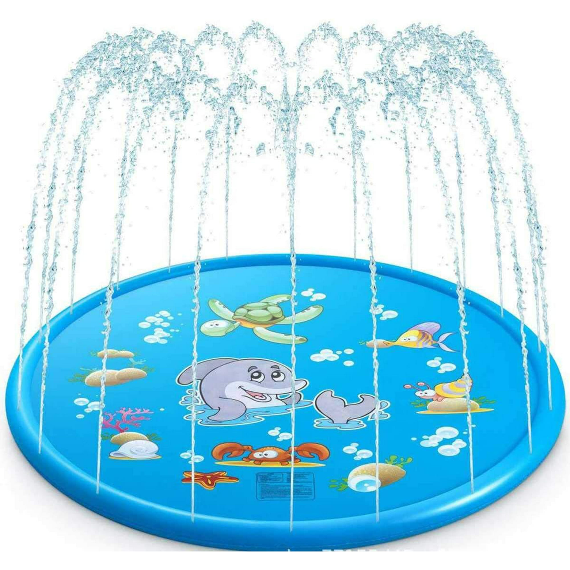 Inflatable Water Spray Kids Sprinkler Play Pad Mat Water Games Beach Mat  Cushion Toys for Children Age 1-5,Blue,170cm | Walmart Canada