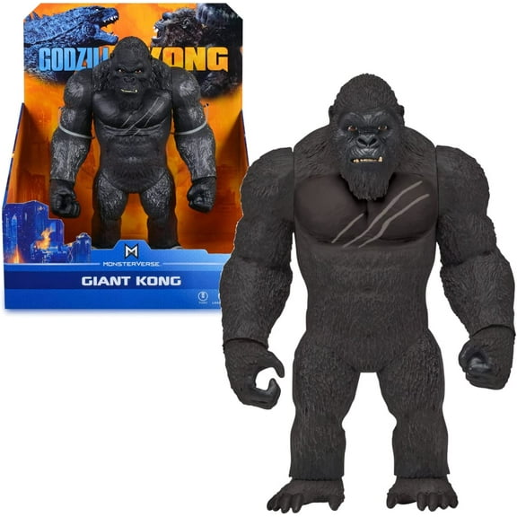 Godzilla Monsterverse Giant Kong Action Figure, Plastic Black, 7.45 x 3.94 x 11.42 in