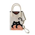 thumbnail image 4 of Mini bolso bandolera para teléfono con diseño de gato bonito, bolso de mano tejido, monedero pequeño y portátil para mujer, 4 of 6