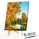 thumbnail image 1 of Cuadros Decorativos Otoño bosque lago paisaje pintura al óleo por números Kit sin marco dibujo imagen Ehuebsd embutido en tela, 1 of 9