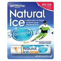 6 Pack Natural Ice Lip Protectant/sunscreen Sport SPF 30, 0.16oz Tube Each