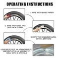 thumbnail image 3 of Wheel Repair Kit Aluminum Rim Scratch Repair Auto Car Motorcycle Hubcaps Covers Paint Surface Damage Dent Care Agent, 3 of 5