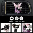 thumbnail image 3 of uds mariposa Clip para salida de aire de coche fragancia de coche difusor ambientador de aire de diamantes de imitación accesorios brillantes para coche, 3 of 5