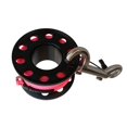 thumbnail image 4 of koolsoo 15m Scuba Diving Compact Aluminium Finger Spool Reel Line With End Bolt Snap Black, 4 of 9