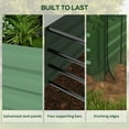 thumbnail image 6 of Outsunny Galvanized Raised Garden Bed with Crop Cage & Shade Cloth, Green, 6 of 9