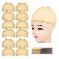 thumbnail image 1 of RYRDWP Bonnet Perruque en Maille pour Cheveux Filet pour Femmes, Lot de 12, 1 of 6