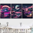 thumbnail image 5 of Póster de paisaje urbano de Tokio de Japón, neón pop, impresiones estéticas, paisajes naturales, cómics de anime, arte de pared, impresión en lienzo, decoración del hogar, 5 of 5
