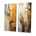 thumbnail image 3 of Designart "Gleaming Geometry Gold Grey painting XV" Abstract Collages Wall Art Set Of 2 - Gold Abstract Wall Decor Set Of 2, 3 of 7