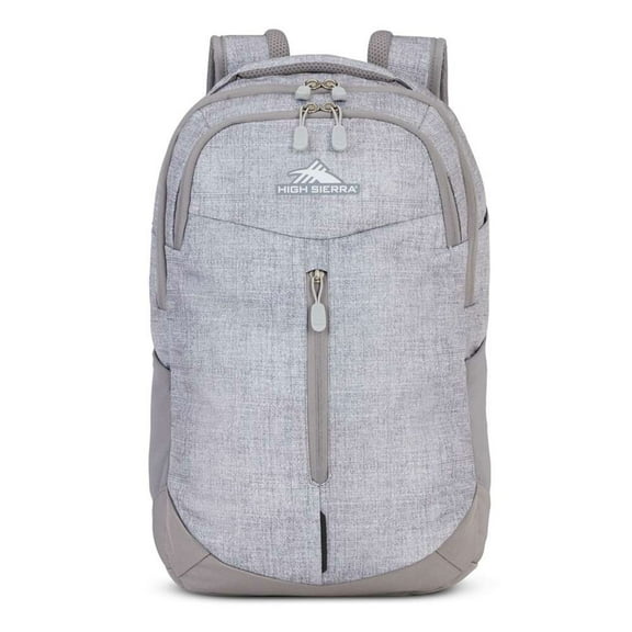 High Sierra Swerve Pro Travel or Work Laptop Bookbag Backpack, Light Gray