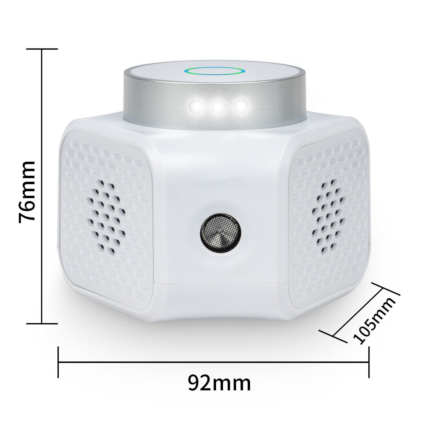 Jinyi Indoor Ultrasonic Insect & Pest Repellent with 360° Coverage and LED Lights