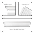 thumbnail image 5 of Backerysupply Bandeja organizadora de cajones de plástico transparente para gabinete de tocador (12 3 2, juego de 8) Bandeja de almacenamiento para maquillaje, utensilios de cocina, joyas y gadgets, 5 of 5