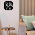 thumbnail image 1 of facefd Digital Wall Clock Temp Date Week Display Large Screen Adjustable Brightness White, 1 of 8