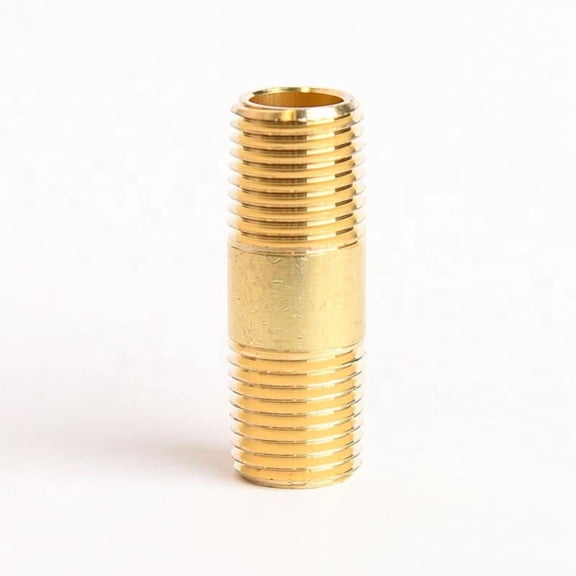 1/4 in. MPT X 1/4 in. D MPT Red Brass Nipple 1-1/2 in. L