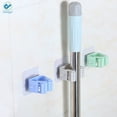 thumbnail image 5 of Deago 4 PCS Self Adhesive No Drilling Anti-Slip Broom Hook Mop Holder Grippers for Home, Kitchen and Wardrobe (Green), 5 of 9