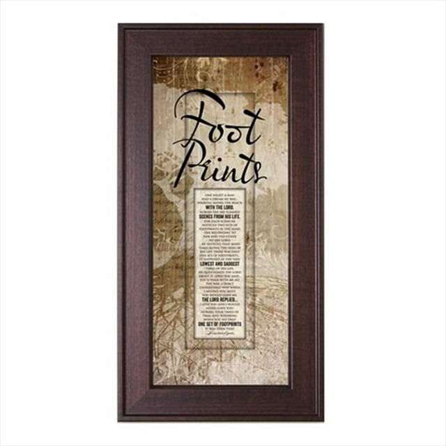 James Lawrence 3085 Footprints Framed Wall Art