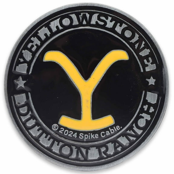 Yellowstone Dutton Ranch Brand Adhesive Metal Car Emblem for Car, Truck, or Trailer