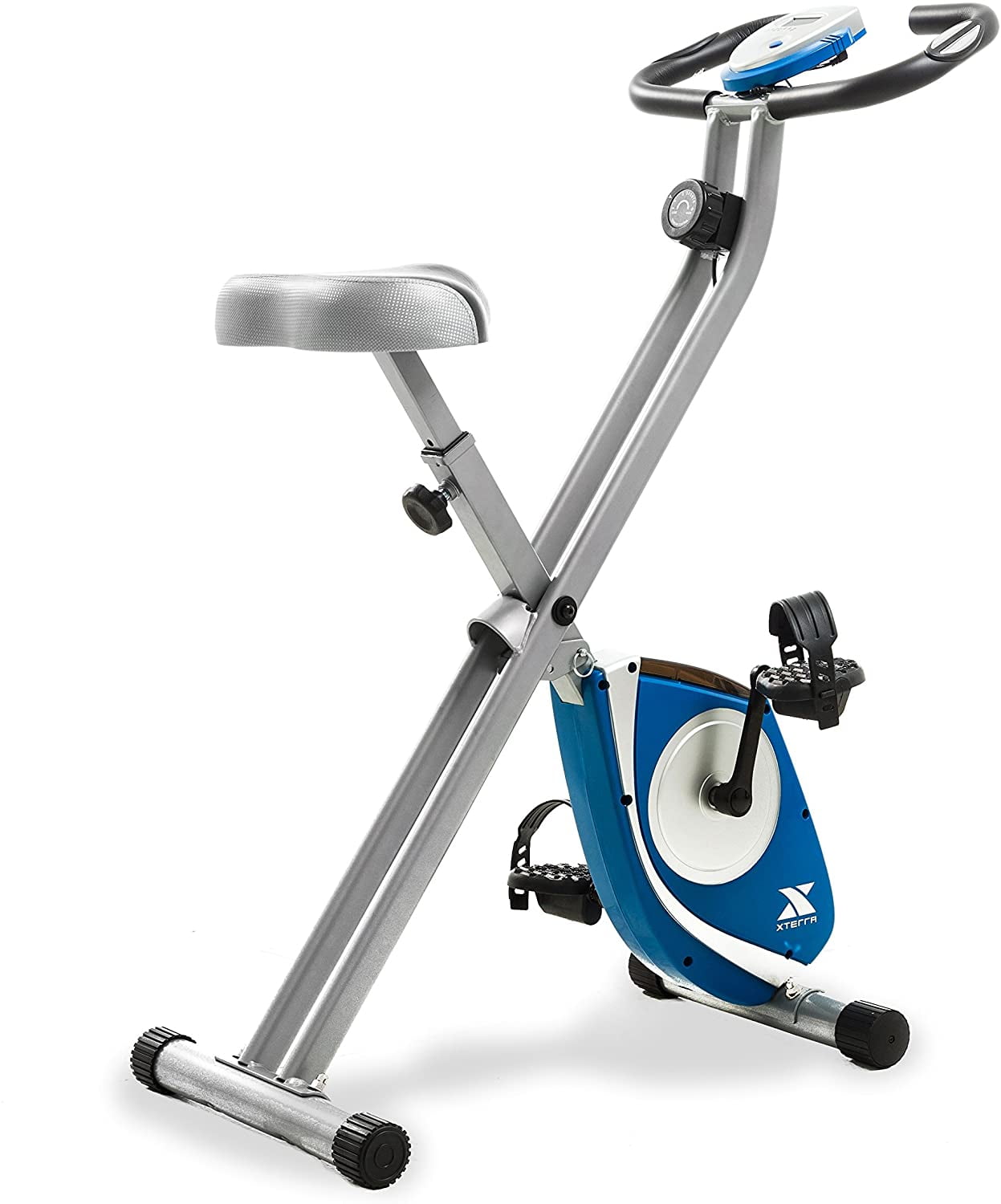 Details about   XTERRA Fitness Folding Exercise Bike Silver for Cardio Home Gym FREE SHIPPING 