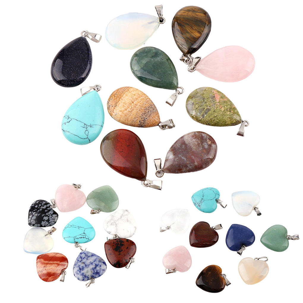 Natural Stone DIY Crafts Jewelry Charms