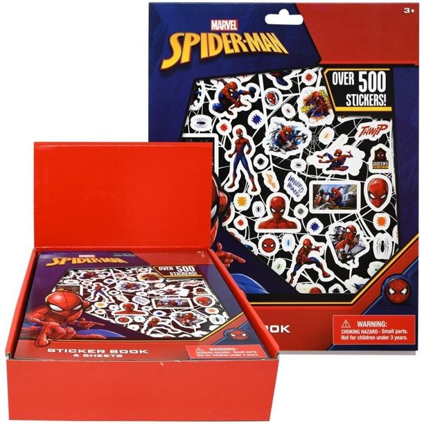 Marvel SpiderMan Large 6 Sheet Sticker Book with over 500 Stickers