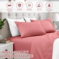 thumbnail image 2 of Superior Cotton Blend 600 Thread Count Pillowcase Set of 2, King Size, Blush, 2 of 4