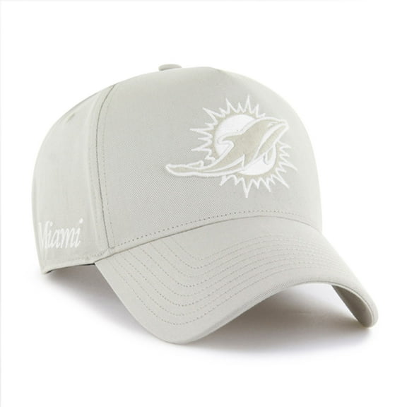 Men's '47 Cream Miami Dolphins Foundation Offside Adjustable Hat