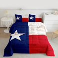 thumbnail image 2 of Homewish USA Flag Bedding Comforter Set 2pcs for Kids Children Teens,Abstract Vintage Twin Comforter Sets Microfiber,Lodge Cabin Breathable Bedding Set,Lightweight Room Decor,Reversible, 2 of 8