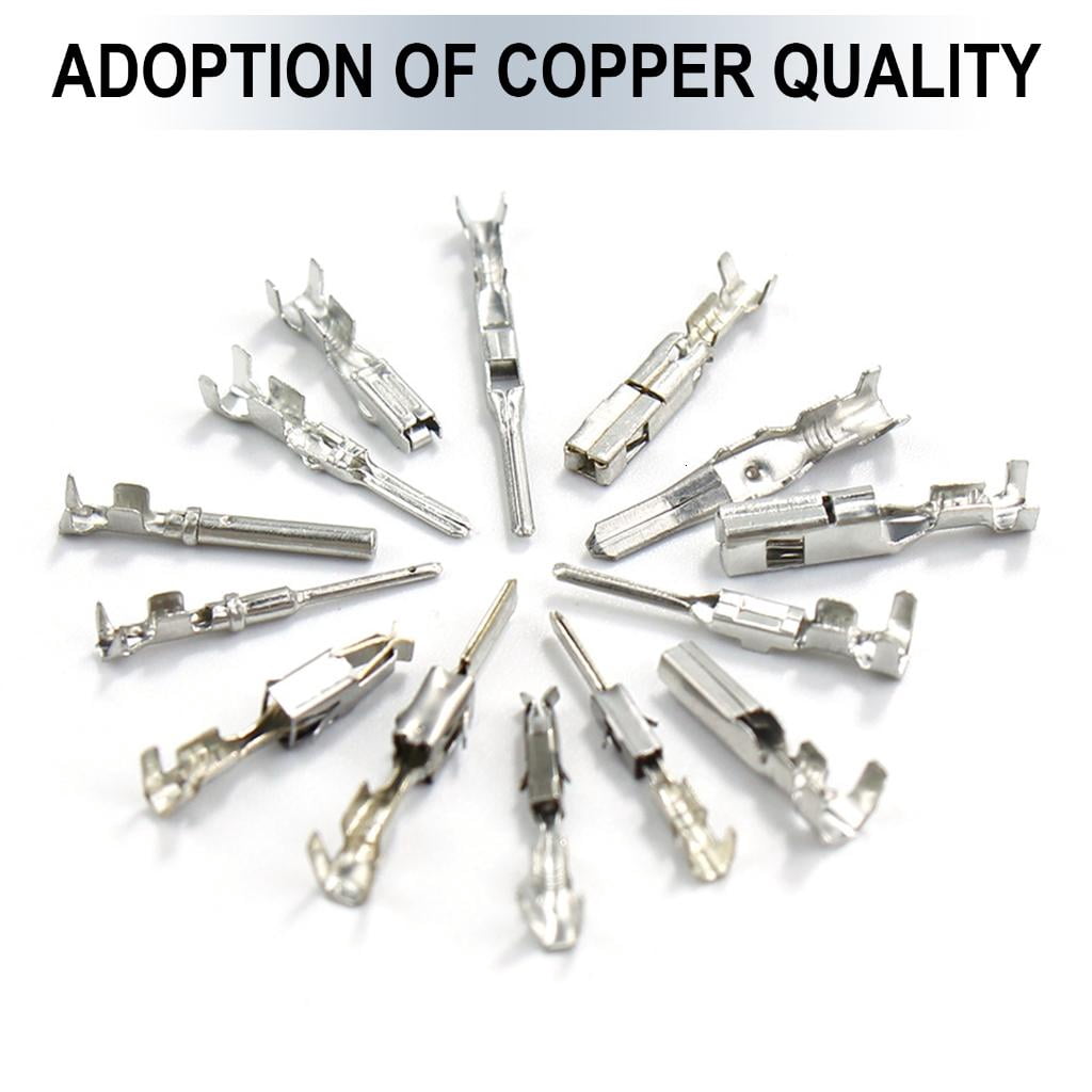 Electrical Pin Connectors 420Pcs Car Wire Terminals Connector Pin 1/1.5/1.8/2.2/2.8/3.5mm Automotive Pin Connector