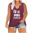 thumbnail image 2 of SMihono Womens Tops Womens Tank Top Women Oversize Summer Women Printed Color Dots V Neck Tank Sleeveless Tee Plus Tops Tank Tops for Women Womens Summer Tops, 2 of 7