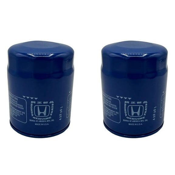 Honda Genuine OEM Authentic Oil Filters 15400-PLM-A02 2 Pack